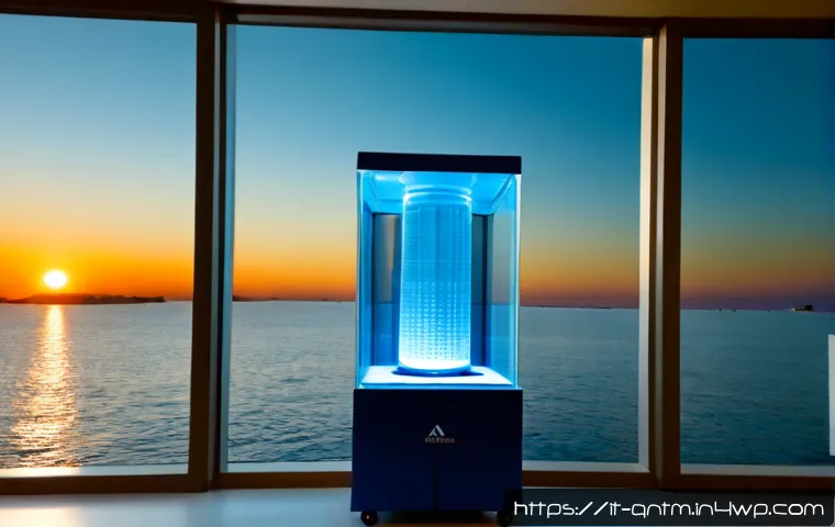 양자 컴퓨터의 기후 변화 연구 - Photorealistic climate research laboratory in Italy, a quantum computing scientist studying a sleek ...